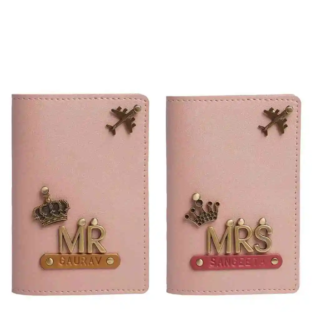 Personalized Mr and Mrs Passport Cover